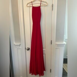 Red maxi Lulus dress